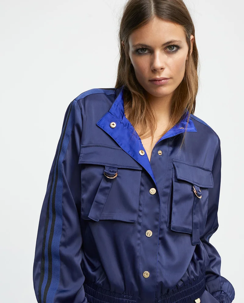 Lola Casademunt Satin bomber jacket
