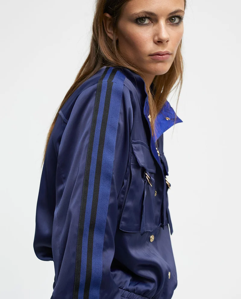 Lola Casademunt Satin bomber jacket