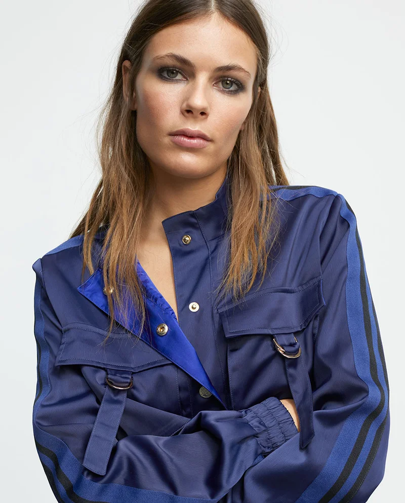 Lola Casademunt Satin bomber jacket