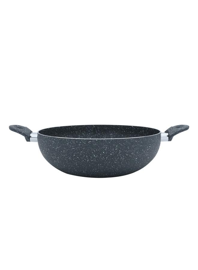 روكي مقلاة جرانيت 32 سم لون رمادي غامق - Image 2