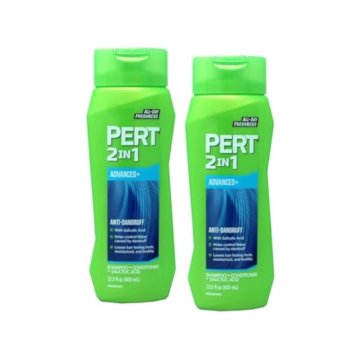 Pert Plus Anti-Dandruff 2 in 1 Shampoo and Conditioner for Flake Free Hair 13.5 fl (PACK OF 2) - Image 1