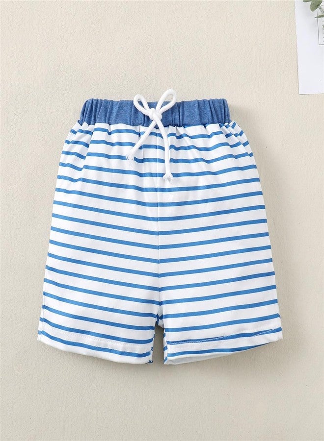 CPEI Toddler Boy 2nd Birthday Outfit,Im Two Shirt+Short Pants,Boy 2 Years Old Birthday Clothes (Blue, 2T) - Image 4