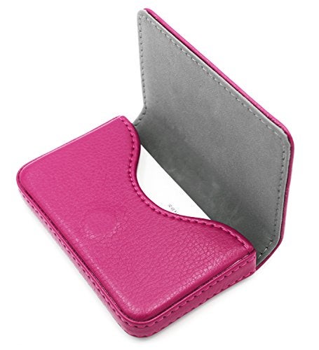 AI-DEE RFID Blocking Wallet - Minimalist Leather Business Credit Card Holder - Rose - Image 1