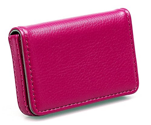 AI-DEE RFID Blocking Wallet - Minimalist Leather Business Credit Card Holder - Rose - Image 3