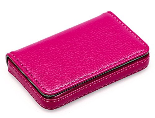 AI-DEE RFID Blocking Wallet - Minimalist Leather Business Credit Card Holder - Rose - Image 5