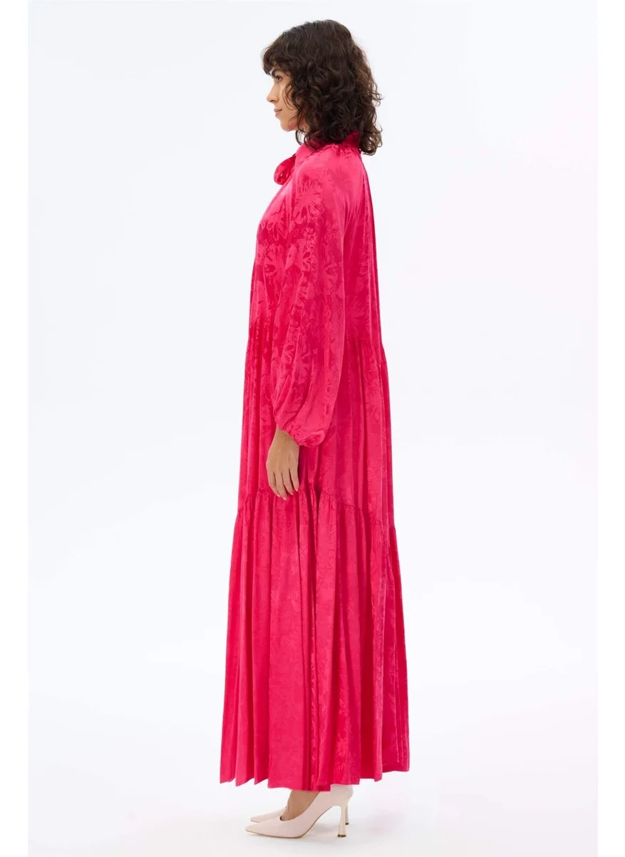 Miha Baby Collar Oversize Dress Fuchsia