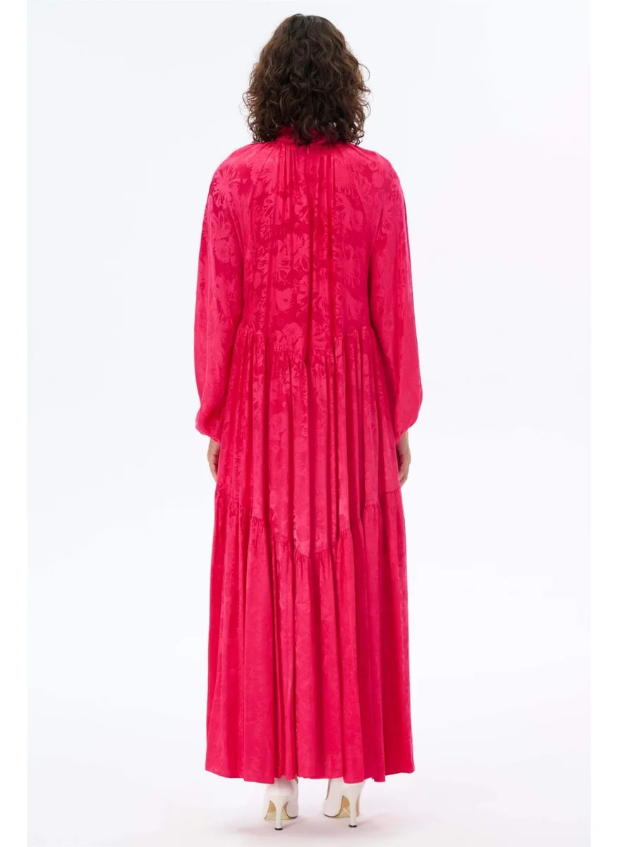 Miha Baby Collar Oversize Dress Fuchsia
