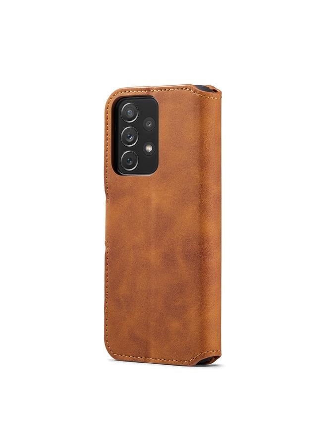 Dg Ming Case For Samsung Galaxy A53 5G Retro Oil Side Horizontal Flip Leather Case with Holder & Card Slots & Wallet - Image 3