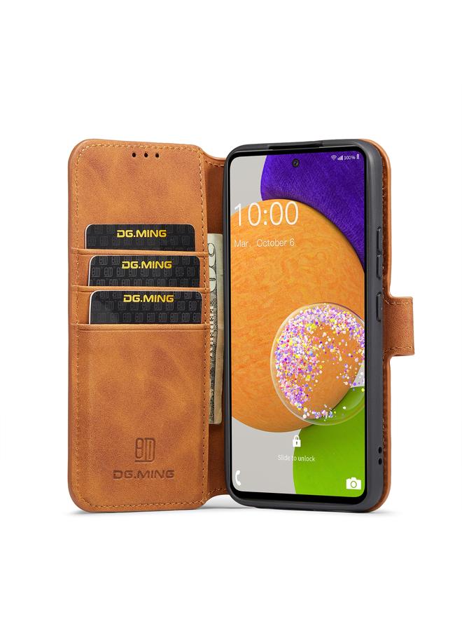 Dg Ming Case For Samsung Galaxy A53 5G Retro Oil Side Horizontal Flip Leather Case with Holder & Card Slots & Wallet - Image 4