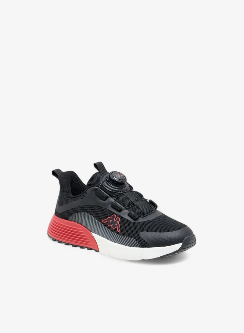 Kappa Boys' Logo Print Sports Shoes with Rotating Buckle Closure