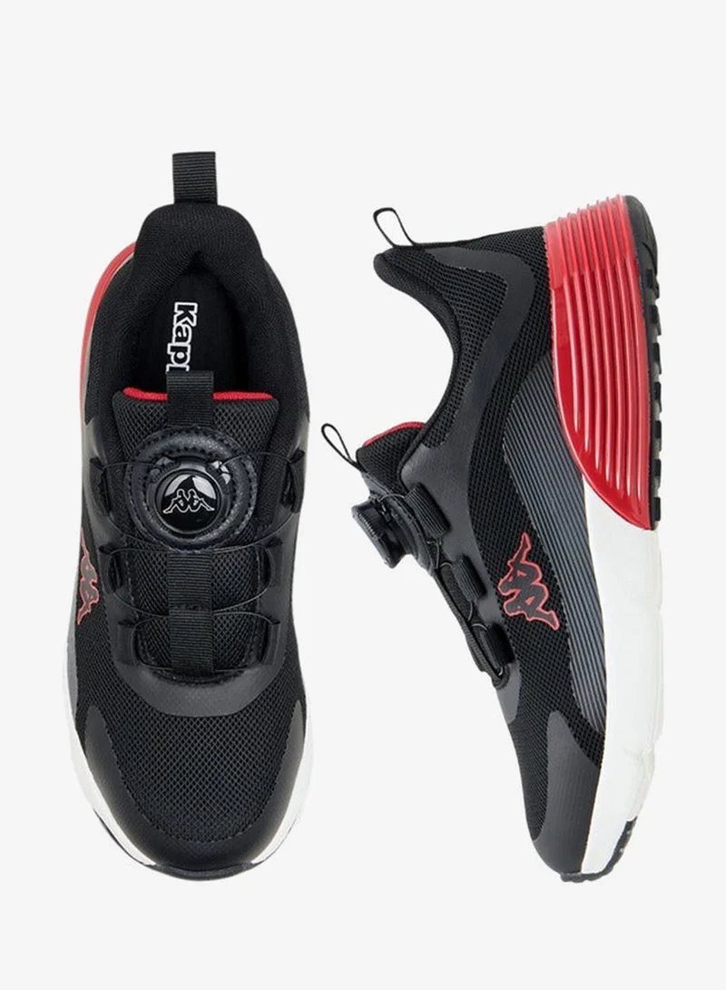 Kappa Boys' Logo Print Sports Shoes with Rotating Buckle Closure