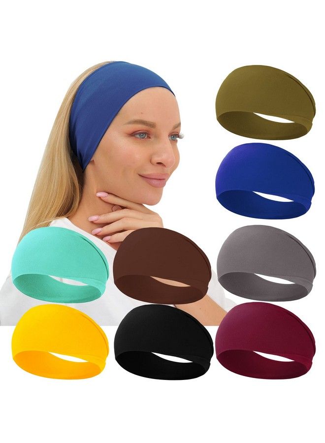 RITOPER Workout Wide Headbands For Women Non Slip Buttery Soft Yoga Running Gym Sports Head Bands Stretch Sweat Band Solid Hair Bands For Women - Image 1
