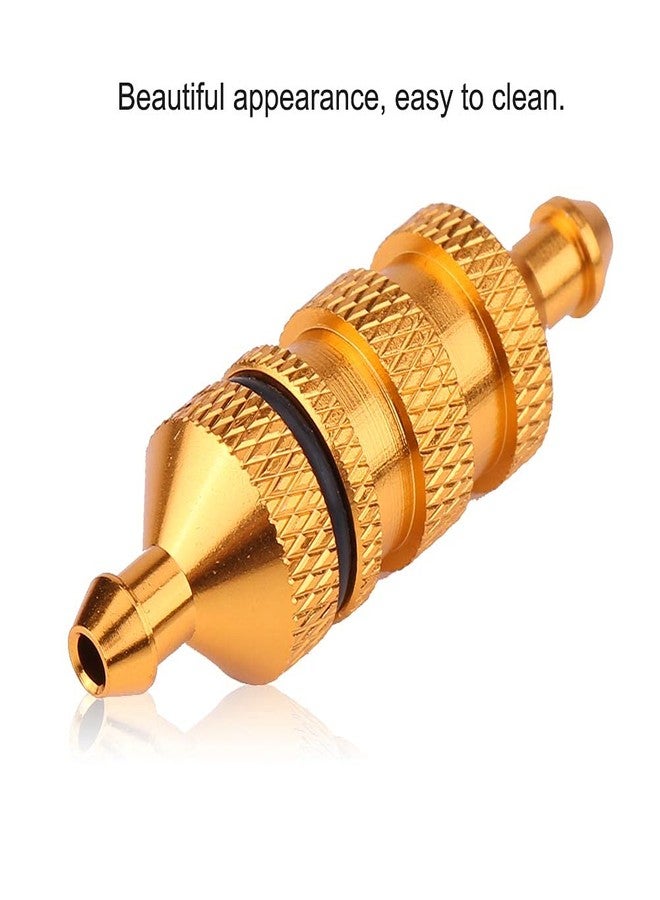 Shanrya RC Car Fuel Filter, RC Fuel Filter, RC Car Fuel HSP for RC Model Car 1/8 1/10 Scale(Gold) - Image 3