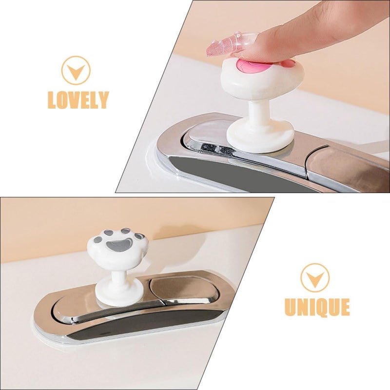 Toilet Tank Push Button Replacement Set of 2 Random Color Flush Lifter Helper - Image 4