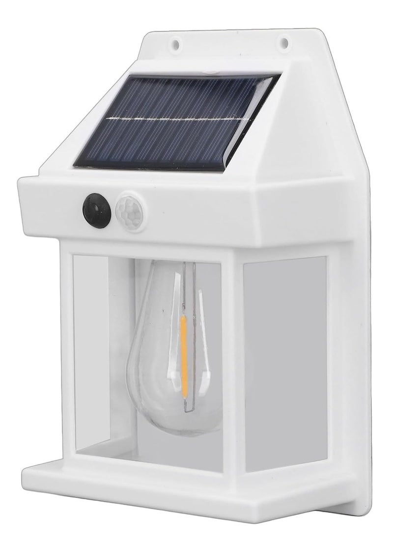 ELTRAZONE Exterior Lighting Fixtures, Motion Sensor Weather Resistant Solar Tungsten Wall Light ABS IP65 Waterproof 3 Modes Easy to Install for Yards - Image 1