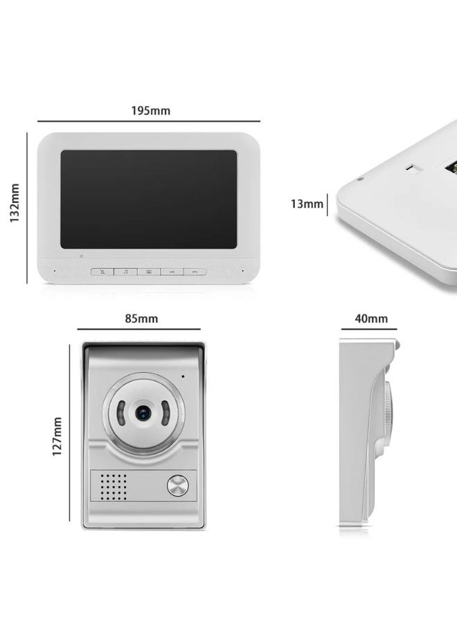 Generic 7-Inch Wired Video Intercom System with IPS Screen, Model XSL V70H-M4  - Image 3