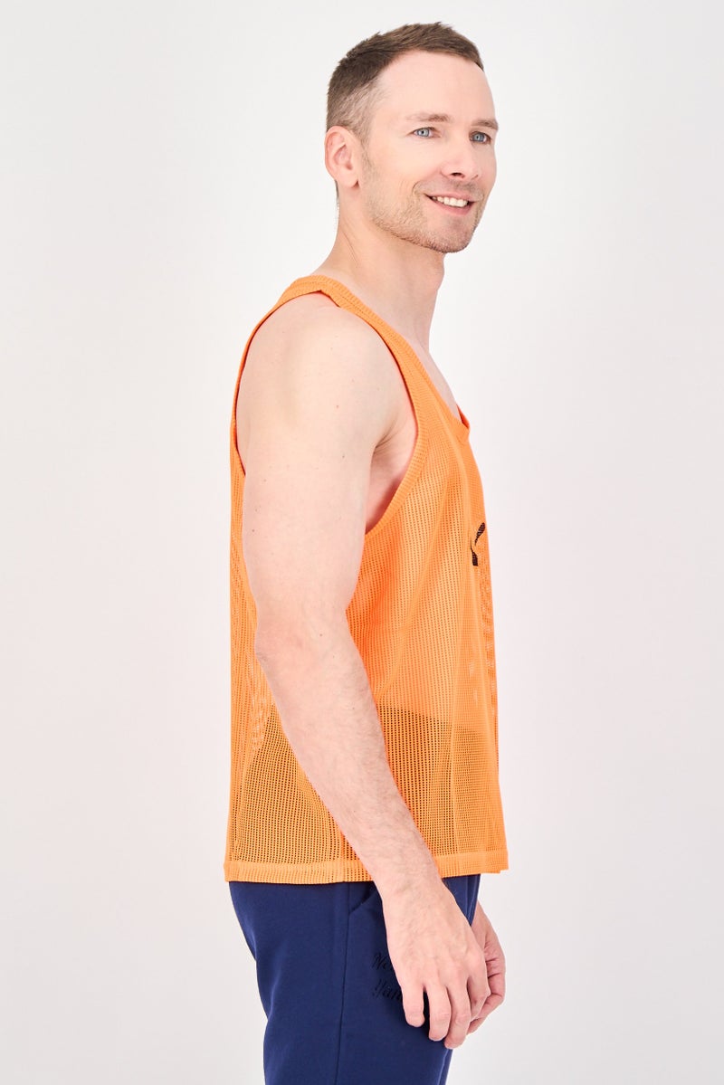 PUMA Men Sportswear Fit Sleeveless Training Vest, Neon Orange - Image 2