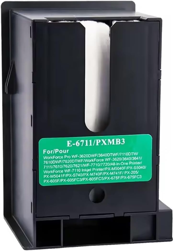 CANOFF T6711 C13T671100 Ink Maintenance Box Compatible for Workforce Pro WF-3620DWF 3640DTWF 7110DTW 7610DWF 7620DTWF Workforce WF-3620 3640 3641 7111 7610 7720(with Chip)(T6711 Maintenance Box) - Image 2