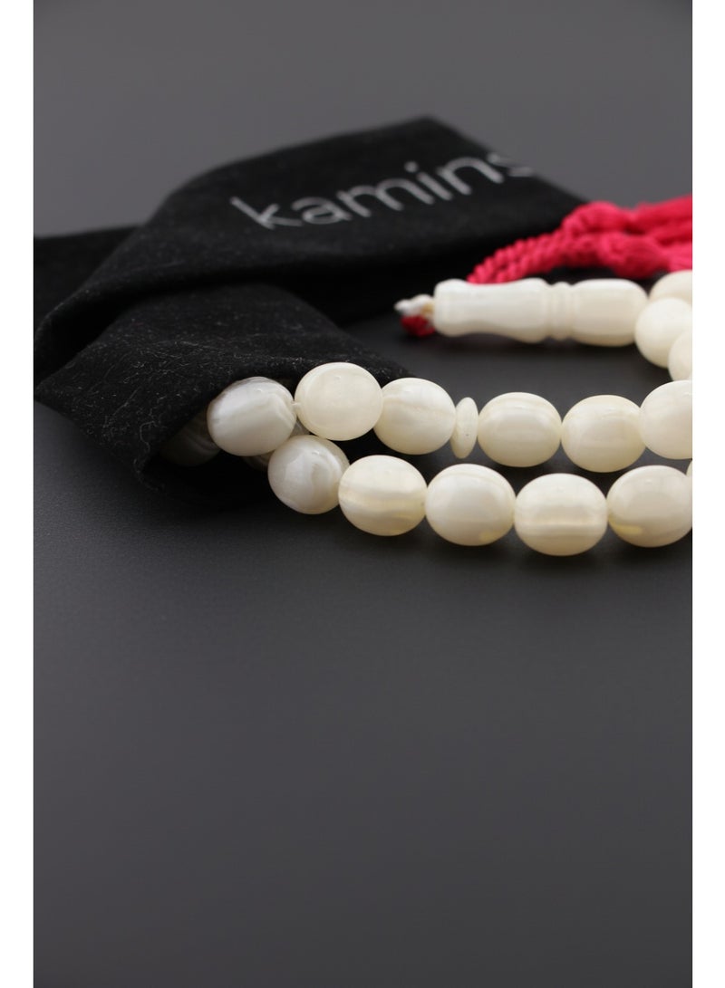 مجموعة كامين white amber rosary - Image 2