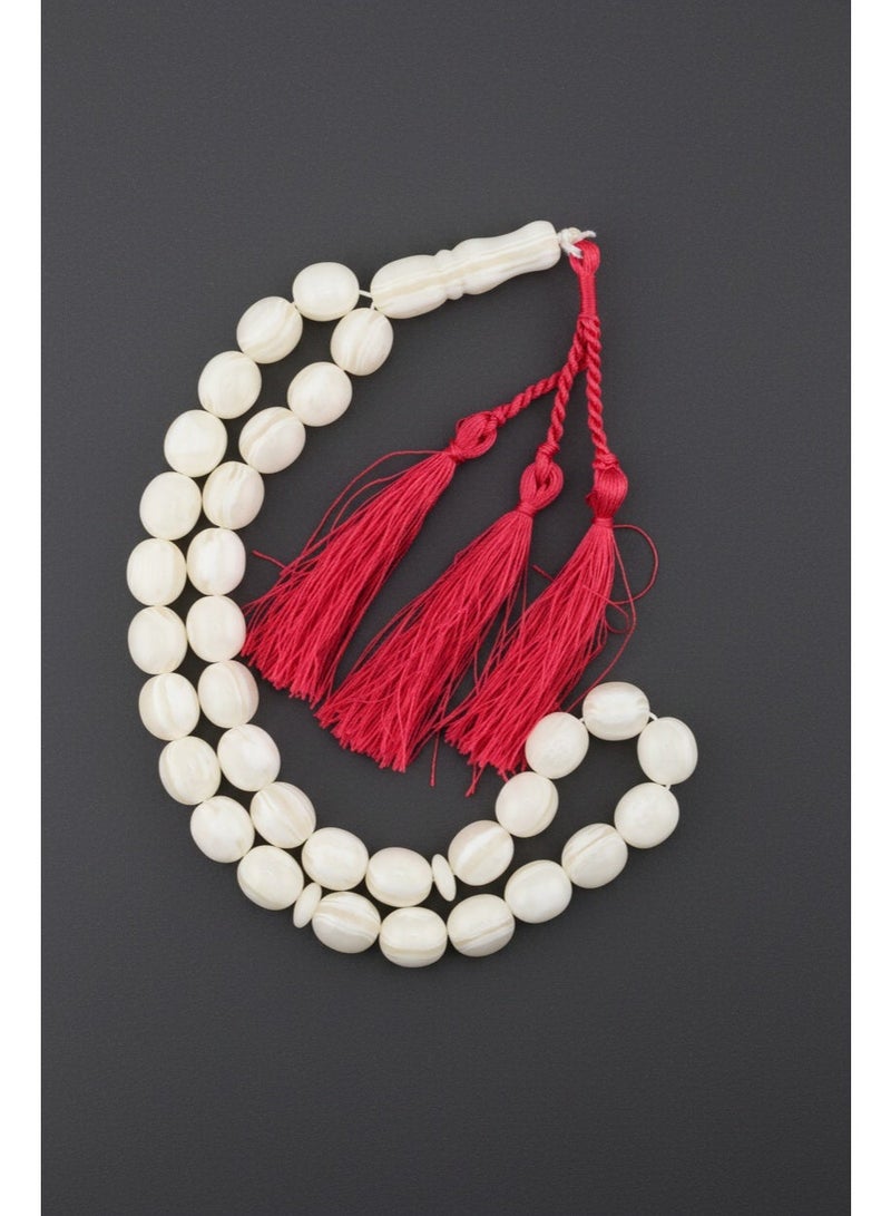 مجموعة كامين white amber rosary - Image 4
