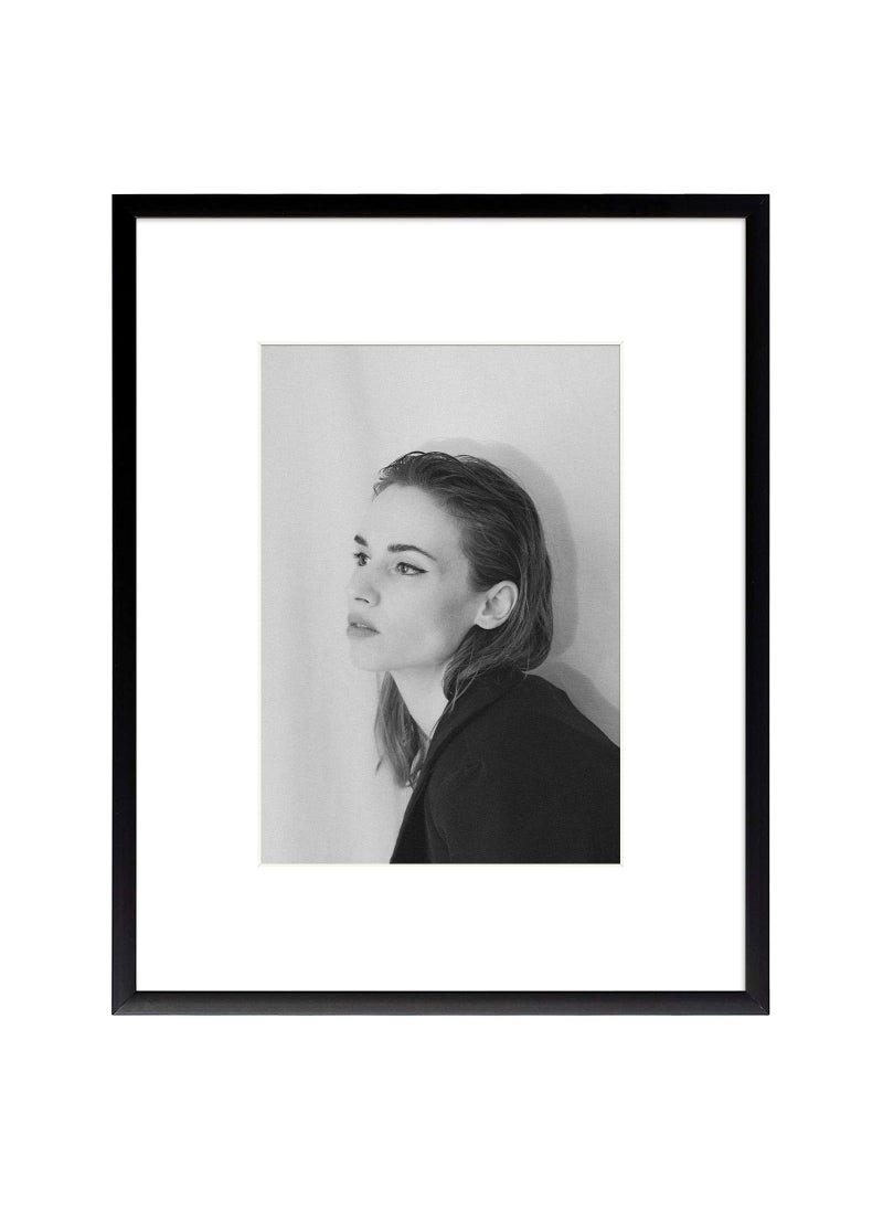 Golden State Art Golden State Art  8x10 Aluminum Picture Frame  with Mat for 5x7 Photo or Without Mat for 8 x 10 Photo  Real Glass Cover  Simple and Elegant Decor for Wall Mounting  1 Pack  Black 