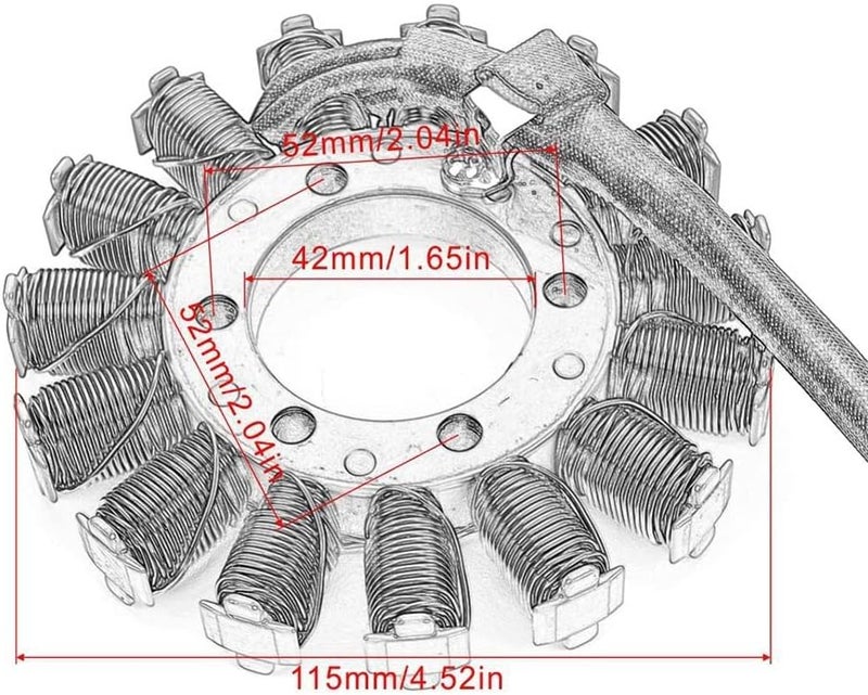 Wivplex Generator Stator Coil for CBR600RR 2007-2016 - Image 2