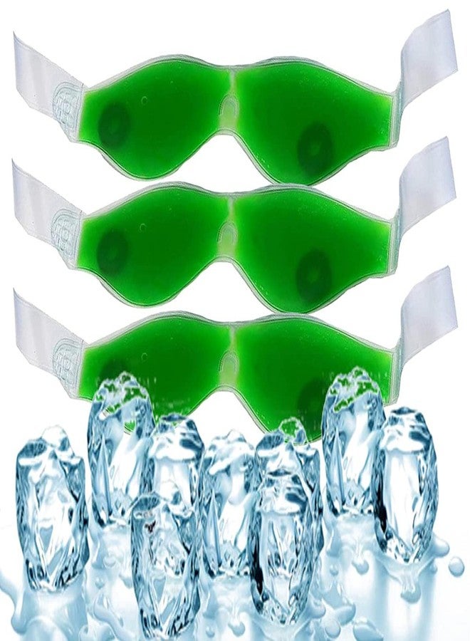 Caltero Aloe Vera Cool Gel Eye Mask Summer Ice Cooling Sleeping Mask for Eye Patches Remove Dark Circles Fatigue Cool Eyes Patch Pads Eye Care (Pack Of 2) - Image 5