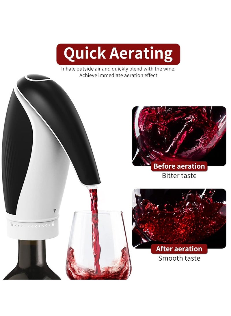 General - Electric Wine Aerator Pourer - Portable Electric Wine Decanter Set, Automatic Wine Aerator Pourer Spout with USB Rechargeable, Smart Wine Dispenser Best Wine Gifts for Home, Bar and Travel - Image 1