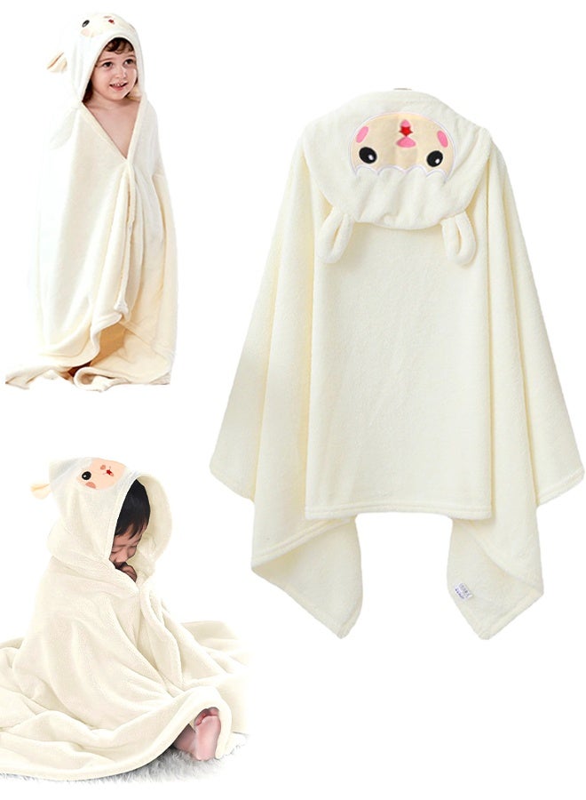 Hooded Towel, Baby Bath Towel, Extra-Large Baby Towels with Hood, Ultra Absorbent and Softest Bath Towels for Kids, Machine washable，Bath Towel Beach Towels Wrap for Newborn, Toddler, Infant,Suitable for Bath, Pool, Beach,for 3-12 Yrs - Image 1