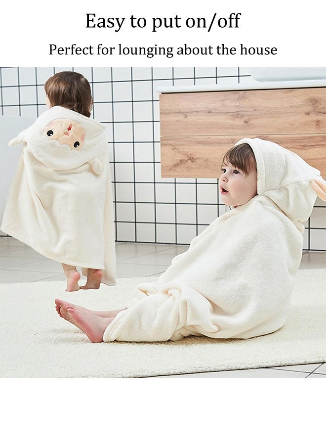 Hooded Towel, Baby Bath Towel, Extra-Large Baby Towels with Hood, Ultra Absorbent and Softest Bath Towels for Kids, Machine washable，Bath Towel Beach Towels Wrap for Newborn, Toddler, Infant,Suitable for Bath, Pool, Beach,for 3-12 Yrs - Image 4