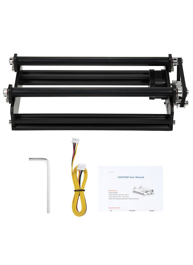 Generic Rotary Axis All-Metal Rolling Rotating Shaft Suitable for All Engraving Machines  - Image 1