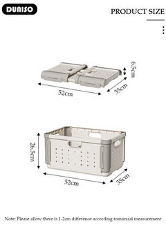 DUNISO Stackable Toy Storage Basket, Children's Toy Storage Box with Handle, Storage Bins with Lids, Folding Clothes Organizer, Portable Dirty Clothes Laundry Hamper for Clothes Toy Storage  - Image 4