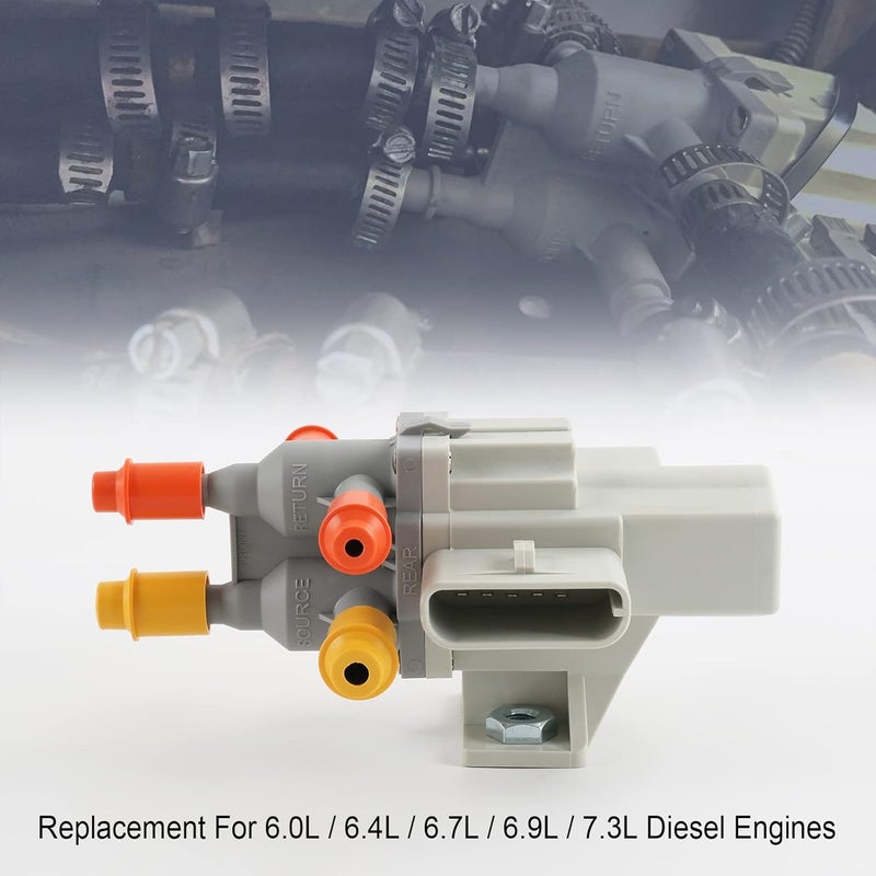 JDMSPEED New 6 Port Fuel Tank Selector Valve Replacement For Ford F250 F350 Super Duty E150 E250 E350 F450 F550 Ranger 6.0L/6.4L/6.7L/7.3L Diesel 6C3Z9189A, 6C3Z-9189-A, F5TB-9F271-AA, 6005966 - Image 4