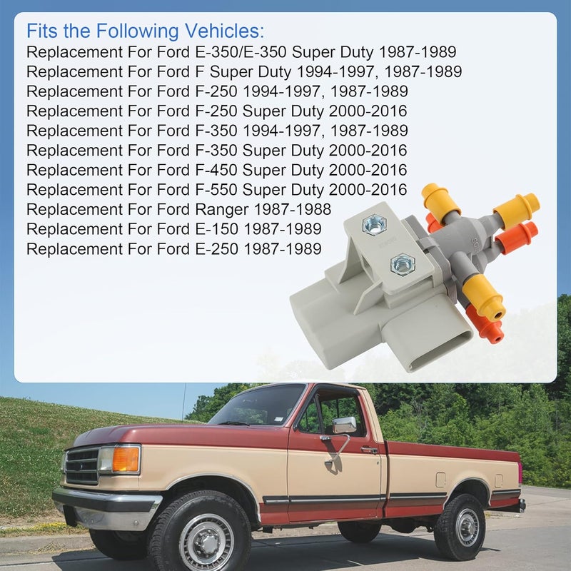 JDMSPEED New 6 Port Fuel Tank Selector Valve Replacement For Ford F250 F350 Super Duty E150 E250 E350 F450 F550 Ranger 6.0L/6.4L/6.7L/7.3L Diesel 6C3Z9189A, 6C3Z-9189-A, F5TB-9F271-AA, 6005966 - Image 2