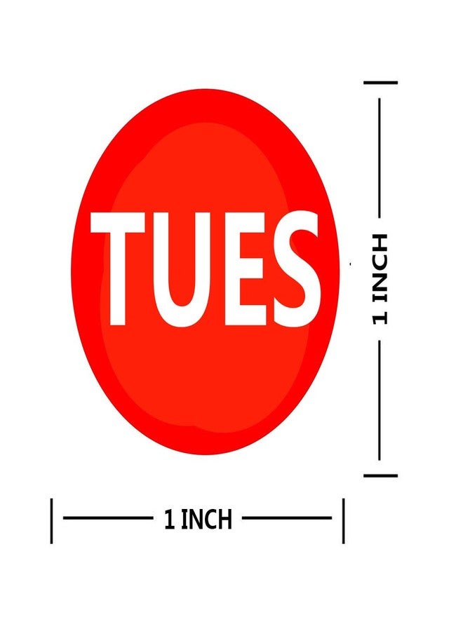 Remarkable 7 Days of The Week Labels Color Coding Dot Round Self Adhesive Stickers,1inch Round Dot Stickers-Mon,Tue,Wed,Thurs,Fri,Sat Sun-Food Rotation Labels(500 Pcs) - Image 3