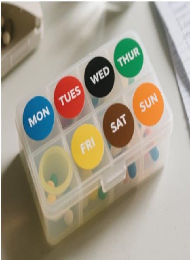 Remarkable 7 Days of The Week Labels Color Coding Dot Round Self Adhesive Stickers,1inch Round Dot Stickers-Mon,Tue,Wed,Thurs,Fri,Sat Sun-Food Rotation Labels(500 Pcs) - Image 5