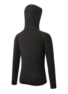 Generic Women Quick Dry Breathable Elastic Coat Black  - Image 2
