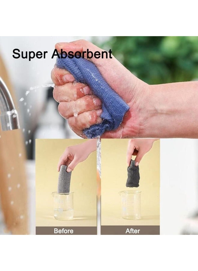 SAFENHAND 20Pcs Cleaning Cloths Reusable Cleaning Cloth Microfiber Towel Rags Cleaning Cloth Lazy Rags Washcloth Washable Multi-Purpose Cleaning Cloths for House Kitchen Car Restaurant - Image 5