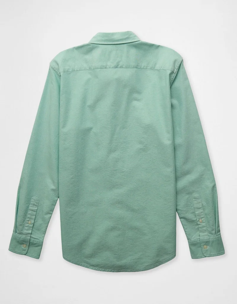 امريكان ايجل قميص أوكسفورد بأزرار وقصّة سلِم بأكمام قصيرة