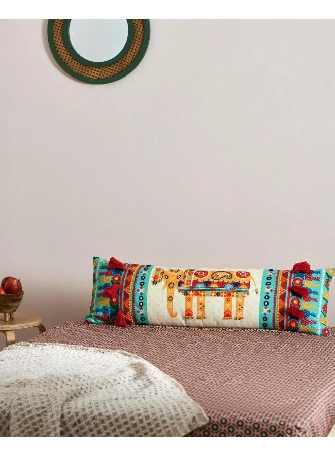 Chumbak A Trunkload of Love Kutch Long Pillow Cover