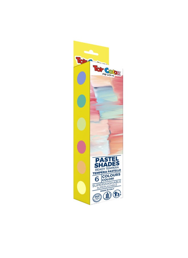 Toy Color Italian Pastel Color Set 6 Pcs Multicolour 