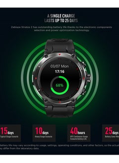 Zeblaze AMOLED Smart Watch GPS Built-in Smart Watches for Men Smartwatches with Bluetooth Make/Answer Calls Multi-app Message Reminder Multi Language Fitness Watch Compatible Android iOS  - Image 3