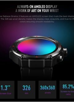 Zeblaze AMOLED Smart Watch GPS Built-in Smart Watches for Men Smartwatches with Bluetooth Make/Answer Calls Multi-app Message Reminder Multi Language Fitness Watch Compatible Android iOS  - Image 4