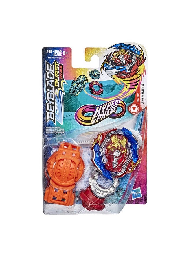 BeyBlade باي بليد بيرست رايز هايبرسفير يونيون أتشيلس A5 حزمة البداية - لعبة قمة قتال من نوع التوازن ومشغل دوران يمين/يسار، للأعمار 8 سنوات وما فوق - Image 2