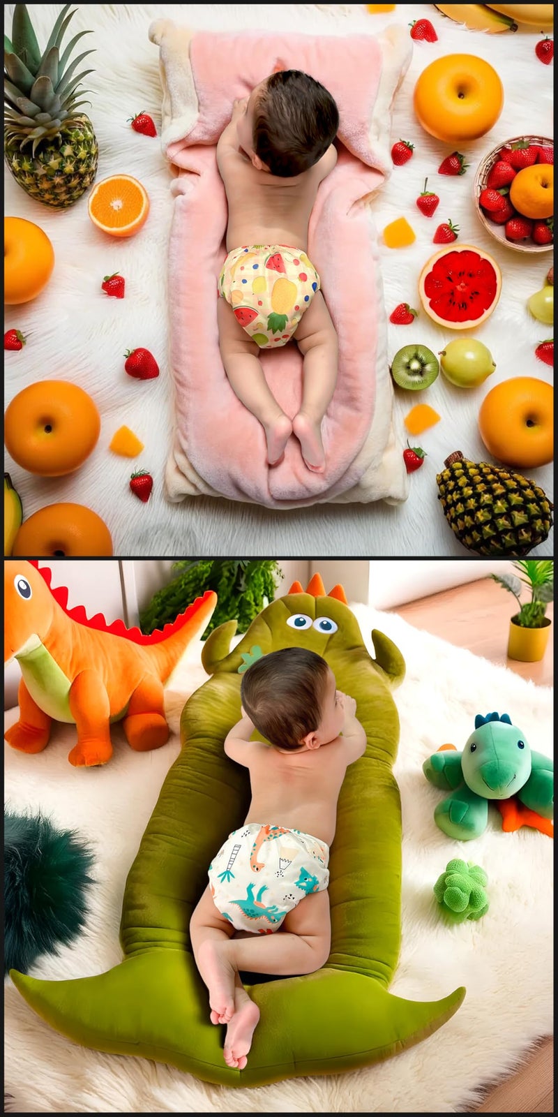 Advanso Leakage Proof cloth diapers for babies, high absorbent 2 reusable diaper 2 insert pad combo pack washable cloth diaper free size 5-18kg adjustable pocket cover 24 - Image 5