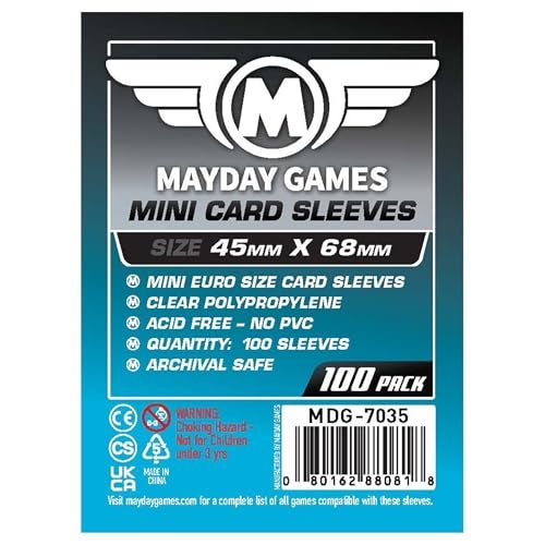 Mayday Games Mini Card Sleeve 45 MM X 68 MM pack of 100 - Image 1