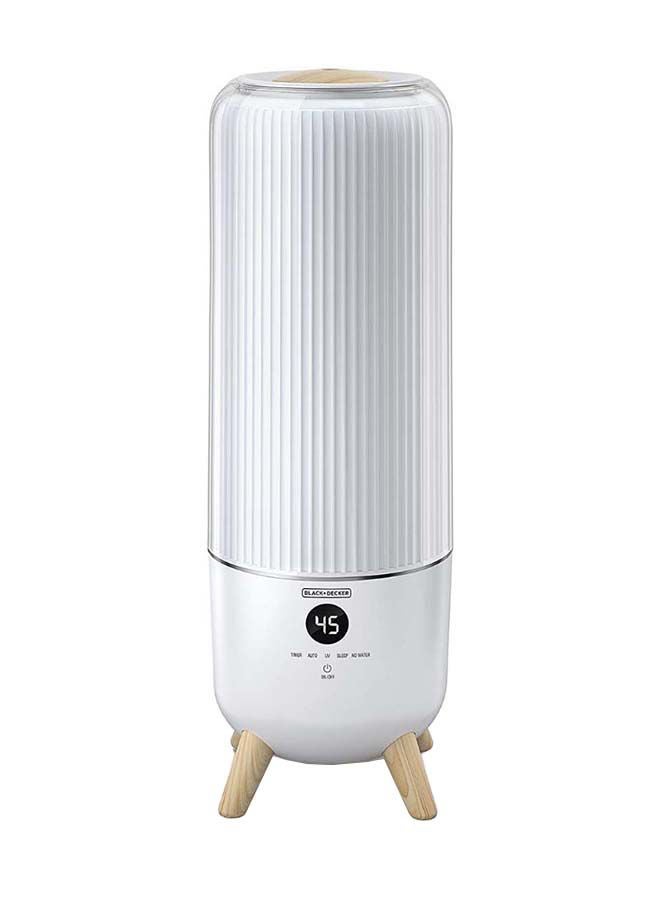BLACK+DECKER Digital Humidifier, Remote Control, Auto Mode, Sleep Mode, 3 Mist Levels, Environment Sensor, Continuous Operation up to 40 Hours, Covers 430Sq Ft, HM6000-B5 White - Image 1
