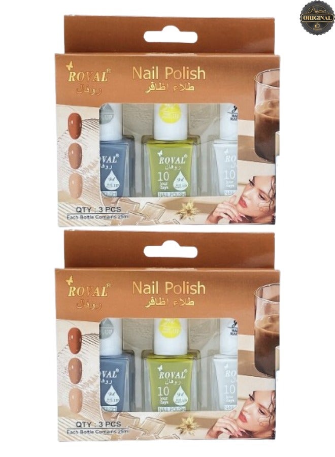 ROVAL 6 Pieces Nail Polish 25ML  - Image 1