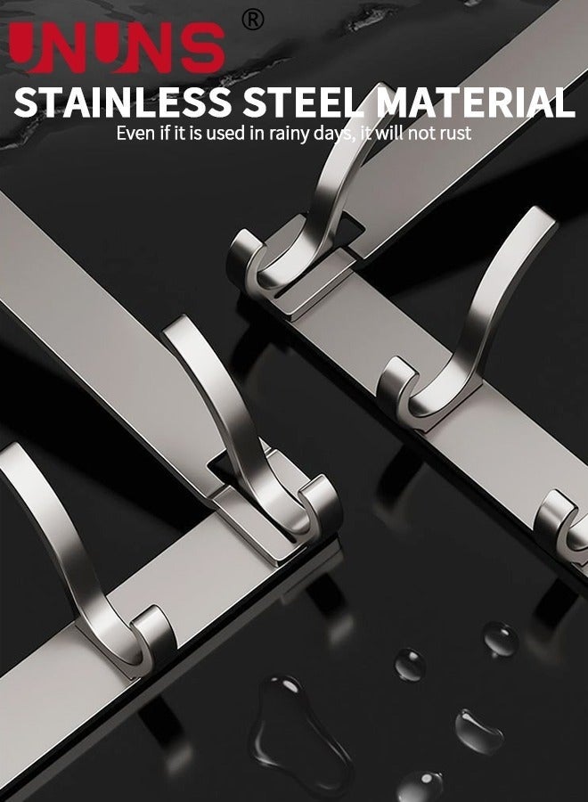 Bukela Over The Door Hooks,7 Hook Sturdy Door Hanger,Heavy Duty Easy to Install, for Bathroom,Bedroom,Kitchen,Hanging Towels,Coats - Image 3