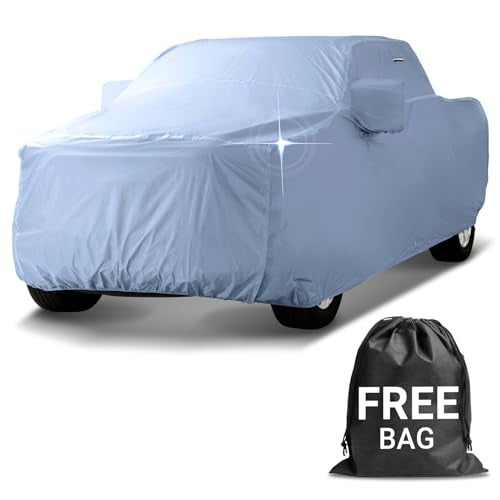iCarCover 30-Layer Premium Truck Car Cover Waterproof All Weather | Rain Snow UV Sun Protection Full Car Covers | F-250 Super Duty, Ram 1500 Classic, Silverado, Sierra 2500, Size T80 (See Size Chart) - Image 1